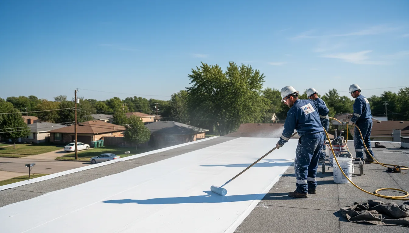 Commercial roof coating in Platteville, WI near me